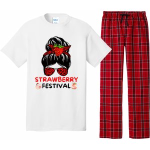 Strawberry Festival Fruit Lover Mom Girl Cute Gifts Pajama Set