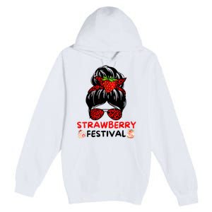 Strawberry Festival Fruit Lover Mom Girl Cute Gifts Premium Pullover Hoodie