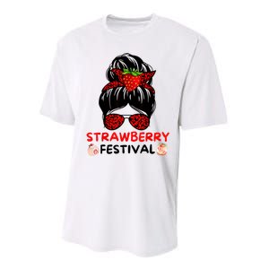 Strawberry Festival Fruit Lover Mom Girl Cute Gifts Performance Sprint T-Shirt