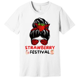 Strawberry Festival Fruit Lover Mom Girl Cute Gifts Premium T-Shirt