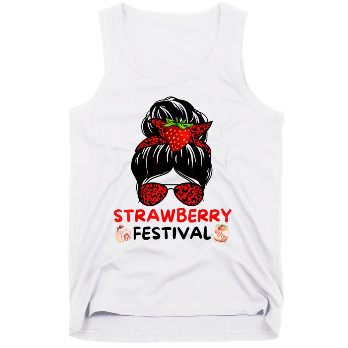 Strawberry Festival Fruit Lover Mom Girl Cute Gifts Tank Top