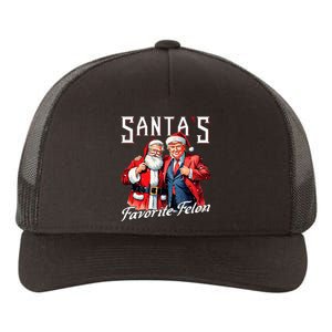 SantaS Favorite Felon Santa Claus Trump Christmas Pajamas Yupoong Adult 5-Panel Trucker Hat