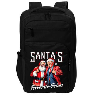 SantaS Favorite Felon Santa Claus Trump Christmas Pajamas Impact Tech Backpack
