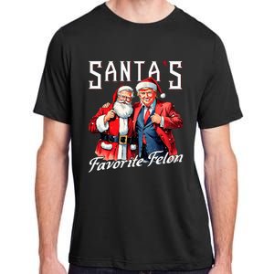 SantaS Favorite Felon Santa Claus Trump Christmas Pajamas Adult ChromaSoft Performance T-Shirt