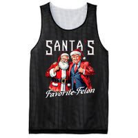 SantaS Favorite Felon Santa Claus Trump Christmas Pajamas Mesh Reversible Basketball Jersey Tank