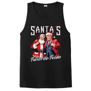 SantaS Favorite Felon Santa Claus Trump Christmas Pajamas PosiCharge Competitor Tank