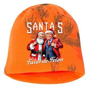 SantaS Favorite Felon Santa Claus Trump Christmas Pajamas Kati - Camo Knit Beanie