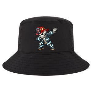 Skeleton Funny Fire Firefighter Dabbing Halloween Costume Meaningful Gift Cool Comfort Performance Bucket Hat