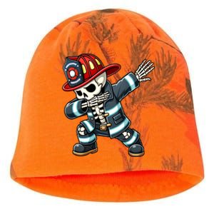 Skeleton Funny Fire Firefighter Dabbing Halloween Costume Meaningful Gift Kati - Camo Knit Beanie