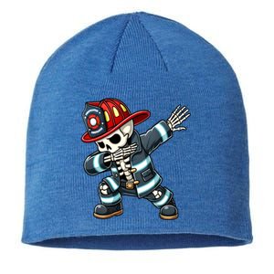 Skeleton Funny Fire Firefighter Dabbing Halloween Costume Meaningful Gift Sustainable Beanie