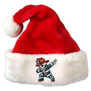 Skeleton Funny Fire Firefighter Dabbing Halloween Costume Meaningful Gift Premium Christmas Santa Hat