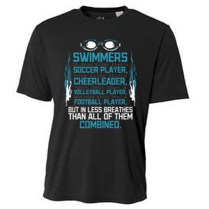 Swimming Facts Funny Water Sports for Swimmer Team Coach Cooling Performance Crew T-Shirt