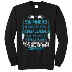 Swimming Facts Funny Water Sports for Swimmer Team Coach Sweatshirt