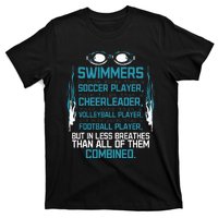 Swimming Facts Funny Water Sports for Swimmer Team Coach T-Shirt