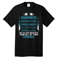 Swimming Facts Funny Water Sports for Swimmer Team Coach Tall T-Shirt