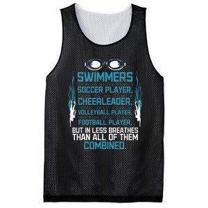 Swimming Facts Funny Water Sports for Swimmer Team Coach Mesh Reversible Basketball Jersey Tank