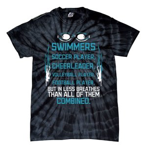 Swimming Facts Funny Water Sports for Swimmer Team Coach Tie-Dye T-Shirt