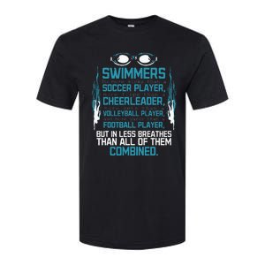 Swimming Facts Funny Water Sports for Swimmer Team Coach Softstyle CVC T-Shirt