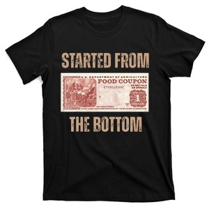 Started From Food Stamp Amounts In Each State The Bottom T-Shirt