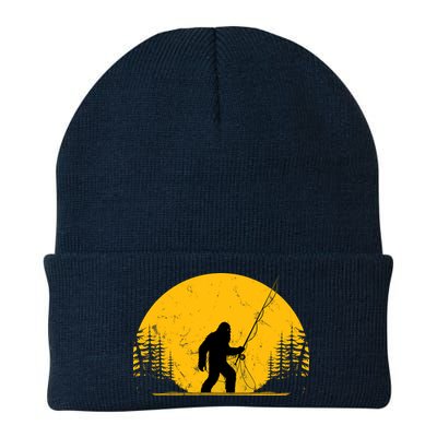 Sasquatch Fly Fishing Vintage Trout Fisherman Funny Beanie