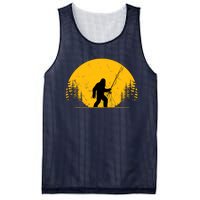 Sasquatch Fly Fishing Vintage Trout Fisherman Funny Mesh Reversible Basketball Jersey Tank