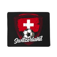 Switzerland Flag Football Vintage Soccer Team Pride Swiss Mousepad