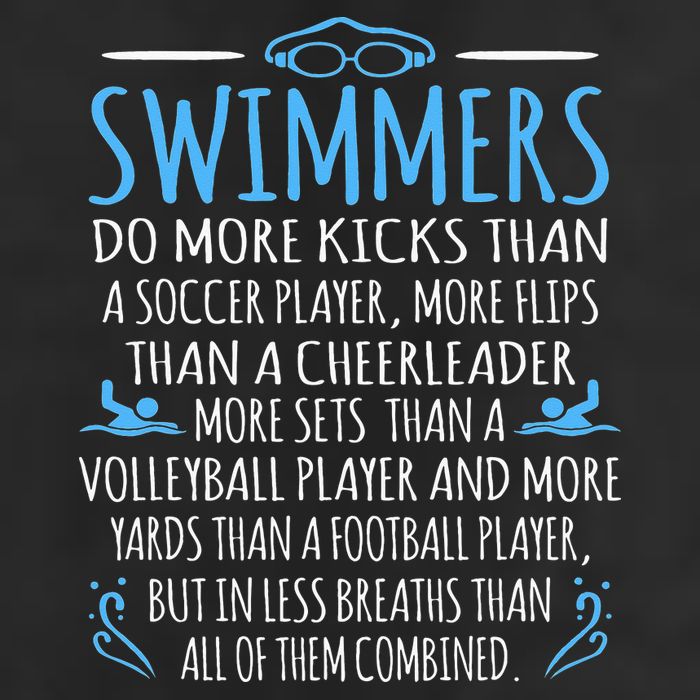 Swimmers Facts Funny Swimming Coach 7 Panel Mesh Trucker Snapback Hat