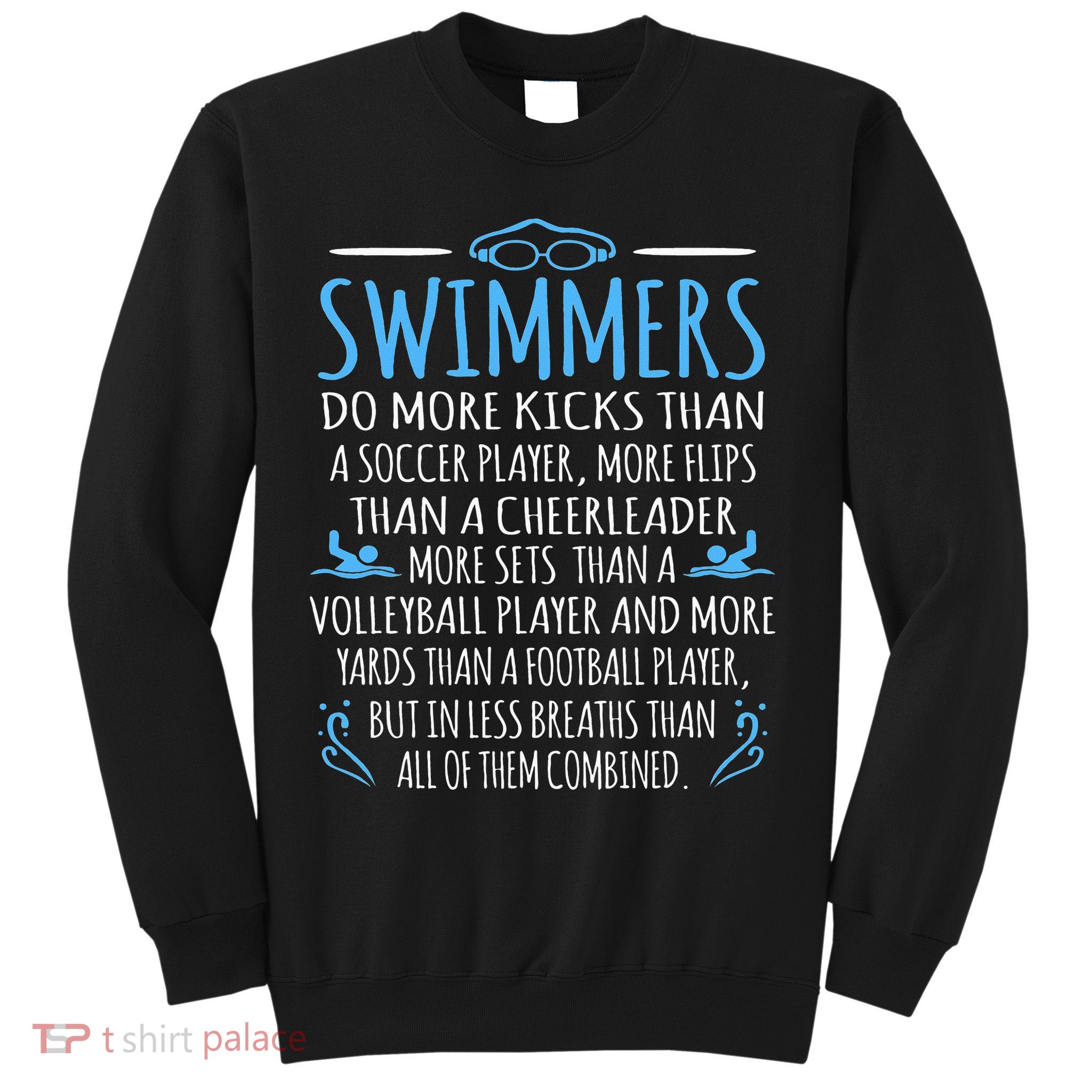 Swimmers Facts Funny Swimming Coach Sweatshirt