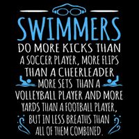Swimmers Facts Funny Swimming Coach Drawstring Bag