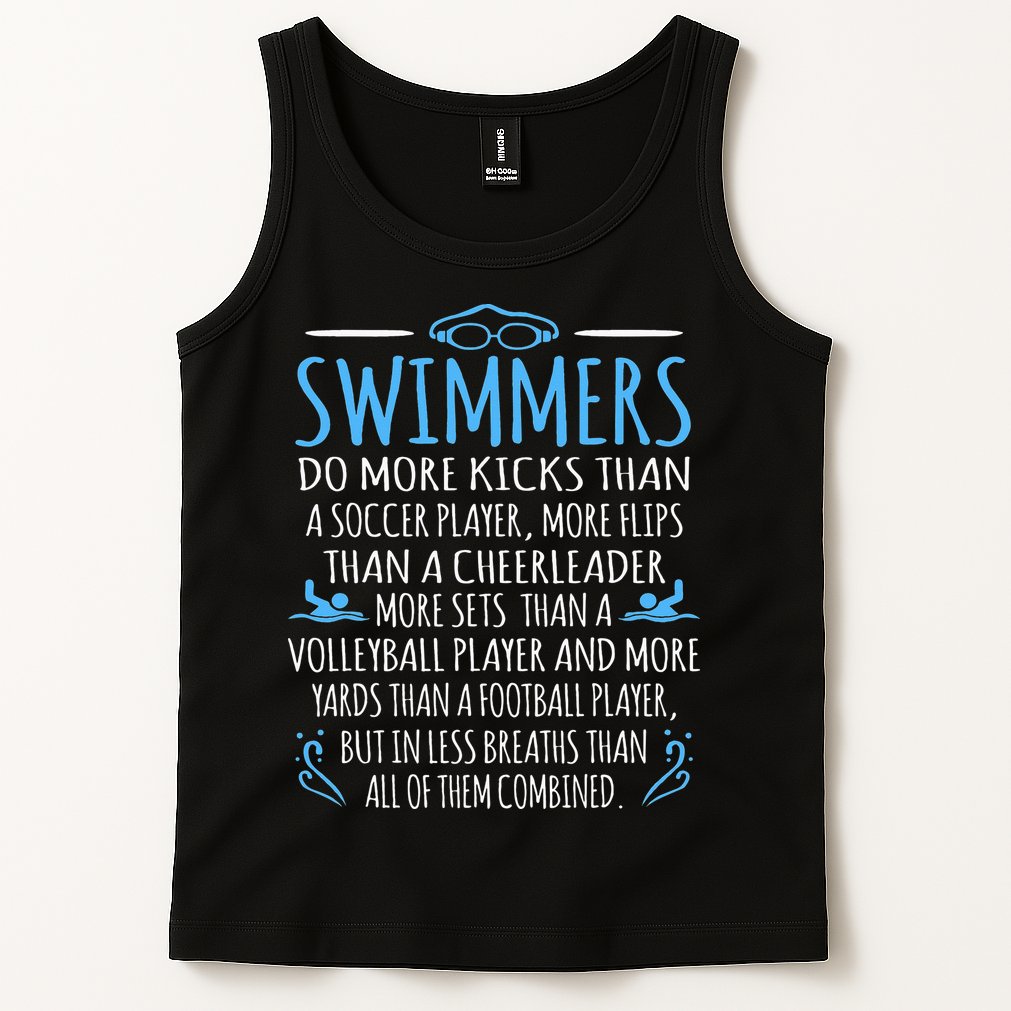 Swimmers Facts Funny Swimming Coach Tank Top