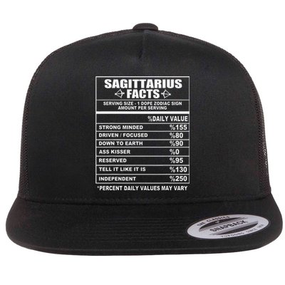 Sagittarius Facts Funny Sagittarius Flat Bill Trucker Hat