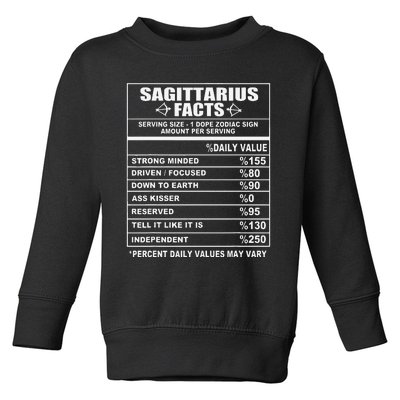 Sagittarius Facts Funny Sagittarius Toddler Sweatshirt