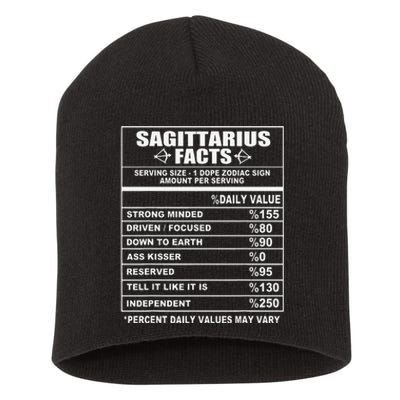 Sagittarius Facts Funny Sagittarius Short Acrylic Beanie