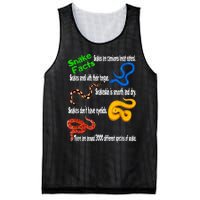 Snake Facts & Funny Boy Girl Toddlers Snake Lover Mesh Reversible Basketball Jersey Tank