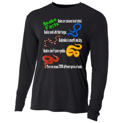 Snake Facts & Funny Boy Girl Toddlers Snake Lover Cooling Performance Long Sleeve Crew