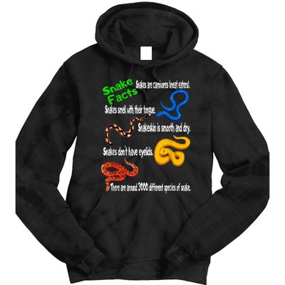 Snake Facts & Funny Boy Girl Toddlers Snake Lover Tie Dye Hoodie