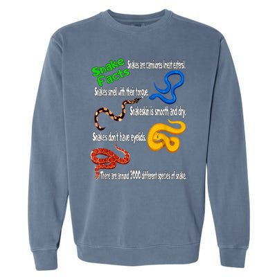 Snake Facts & Funny Boy Girl Toddlers Snake Lover Garment-Dyed Sweatshirt