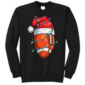 Santa Football Festive Christmas Sports Gear Sweatshirt