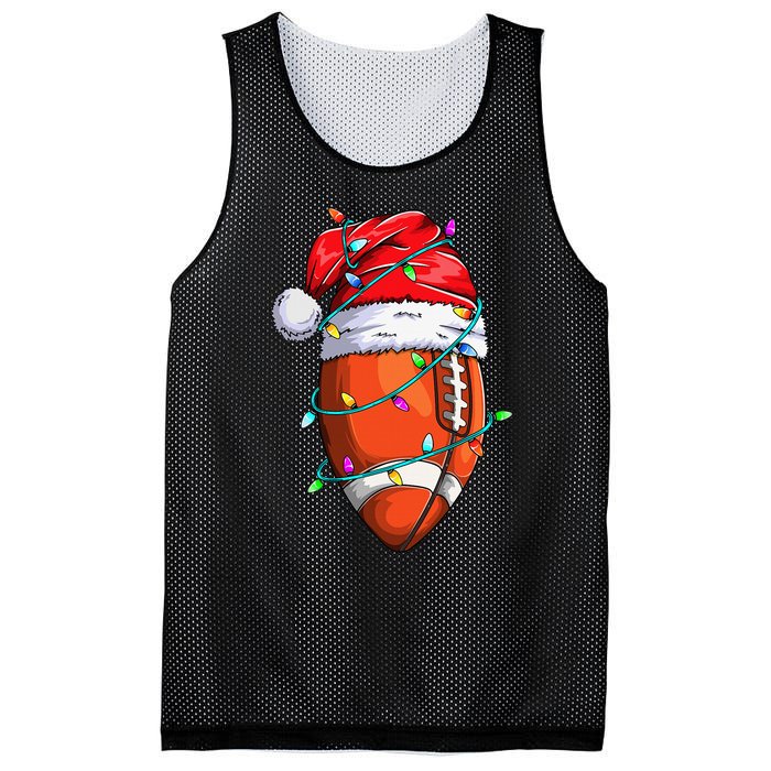 Santa Football Festive Christmas Sports Gear Mesh Reversible Basketball Jersey Tank