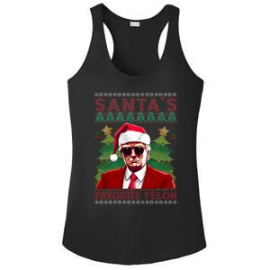 SantaS Favorite Felon President Trump Ugly Xmas Cool Gift Ladies PosiCharge Competitor Racerback Tank