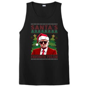 SantaS Favorite Felon President Trump Ugly Xmas Cool Gift PosiCharge Competitor Tank