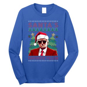 SantaS Favorite Felon President Trump Ugly Xmas Cool Gift Long Sleeve Shirt