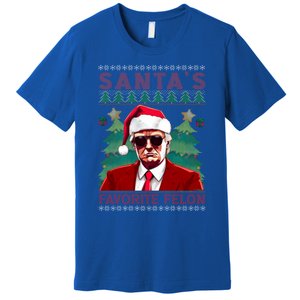 SantaS Favorite Felon President Trump Ugly Xmas Cool Gift Premium T-Shirt