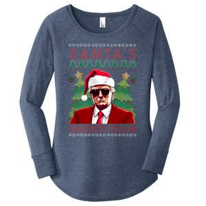 SantaS Favorite Felon President Trump Ugly Xmas Cool Gift Women's Perfect Tri Tunic Long Sleeve Shirt