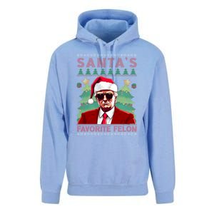 SantaS Favorite Felon President Trump Ugly Xmas Cool Gift Unisex Surf Hoodie