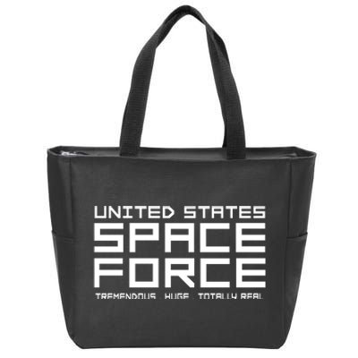 Space Force Funny Trump Zip Tote Bag