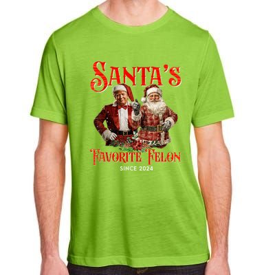 SantaS Favorite Felon Since 2024 Christmas Xmas Funny Trump Adult ChromaSoft Performance T-Shirt