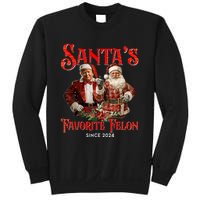 SantaS Favorite Felon Since 2024 Christmas Xmas Funny Trump Sweatshirt