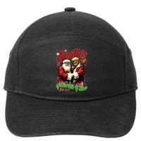 SantaS Favorite Felon Since 2024 Christmas Xmas 7-Panel Snapback Hat