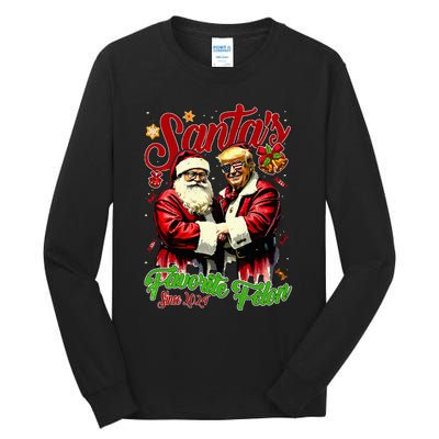 SantaS Favorite Felon Since 2024 Christmas Xmas Tall Long Sleeve T-Shirt